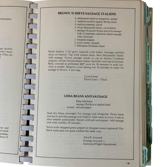 The Frontier Airlines Family Cookbook Spiral-Bound by Pilots Wives Club 1979 - Picture 10 of 15